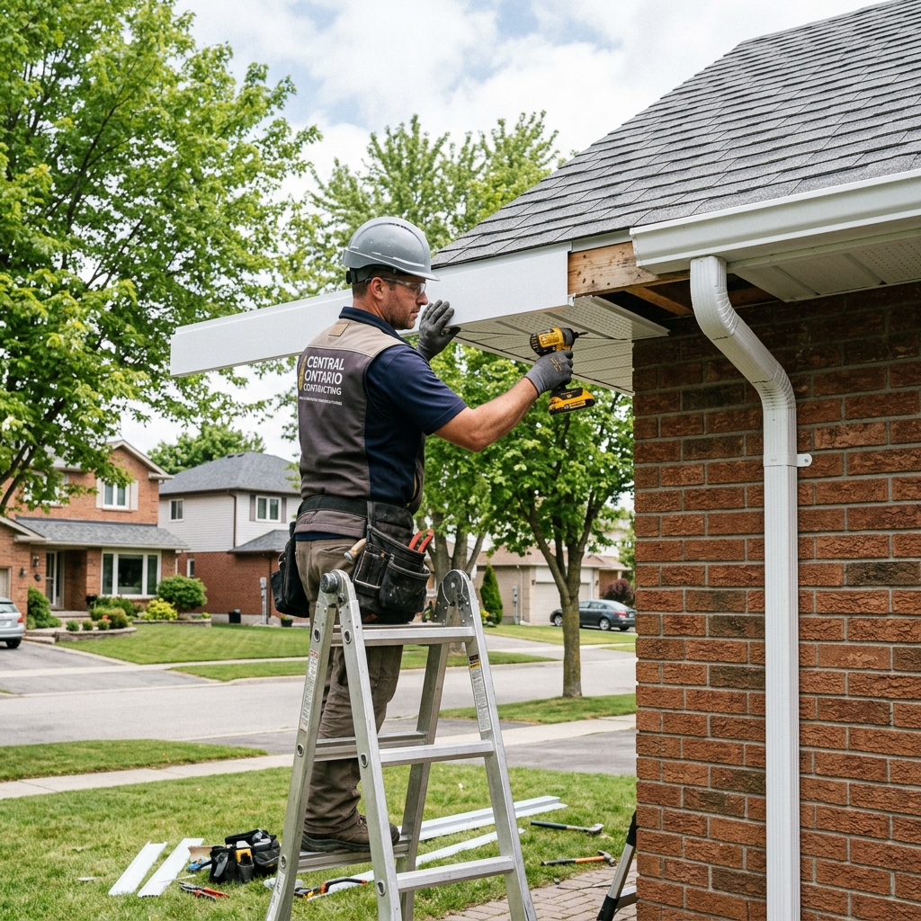 Soffits and fascia installation